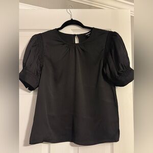 Express Black Puff Sleeve Blouse